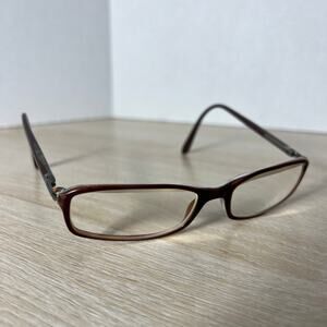 Prada VPR17G 7OI-1O1 Eyeglasses Brown PARTS ONLY Thin Frame 52-16-135